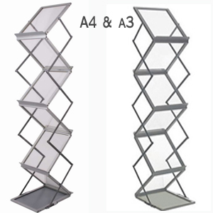 aluminium brochure stands
